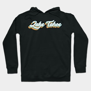 Lake Tahoe Mountain Resort Retro Lettering Hoodie